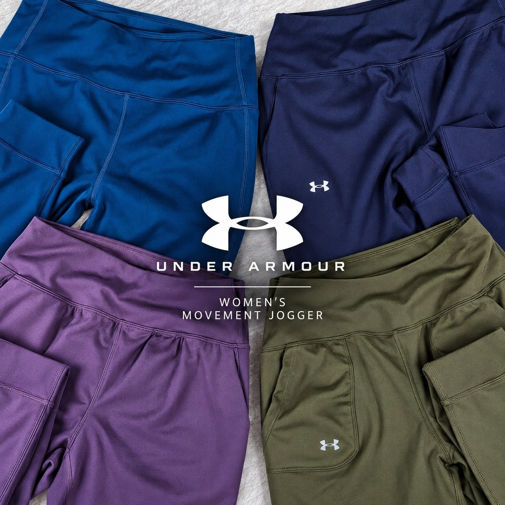 NEW 4Pack Under Armour Movement Ankle Twist Women 1X Blue Stretch High Rise Fitt